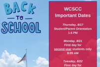 WCSCC Back to School Important Dates 23-24