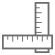 2 rulers connect perpendicularly