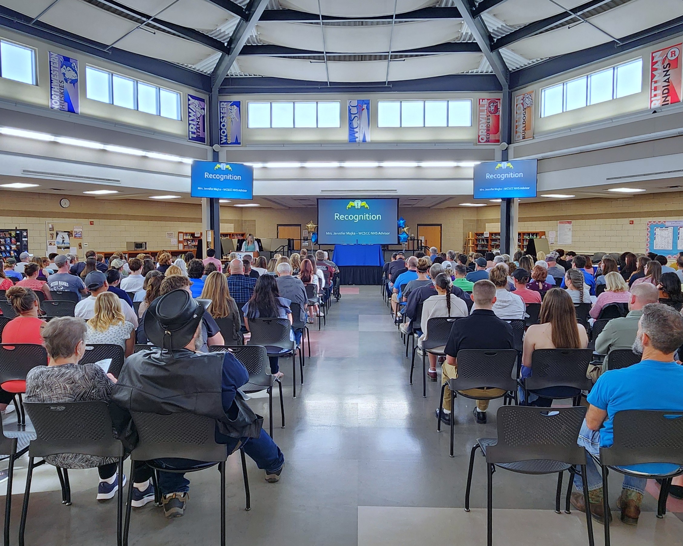 Guests sitting in seats for the 2026 WCSCC NHS Induction Ceremony