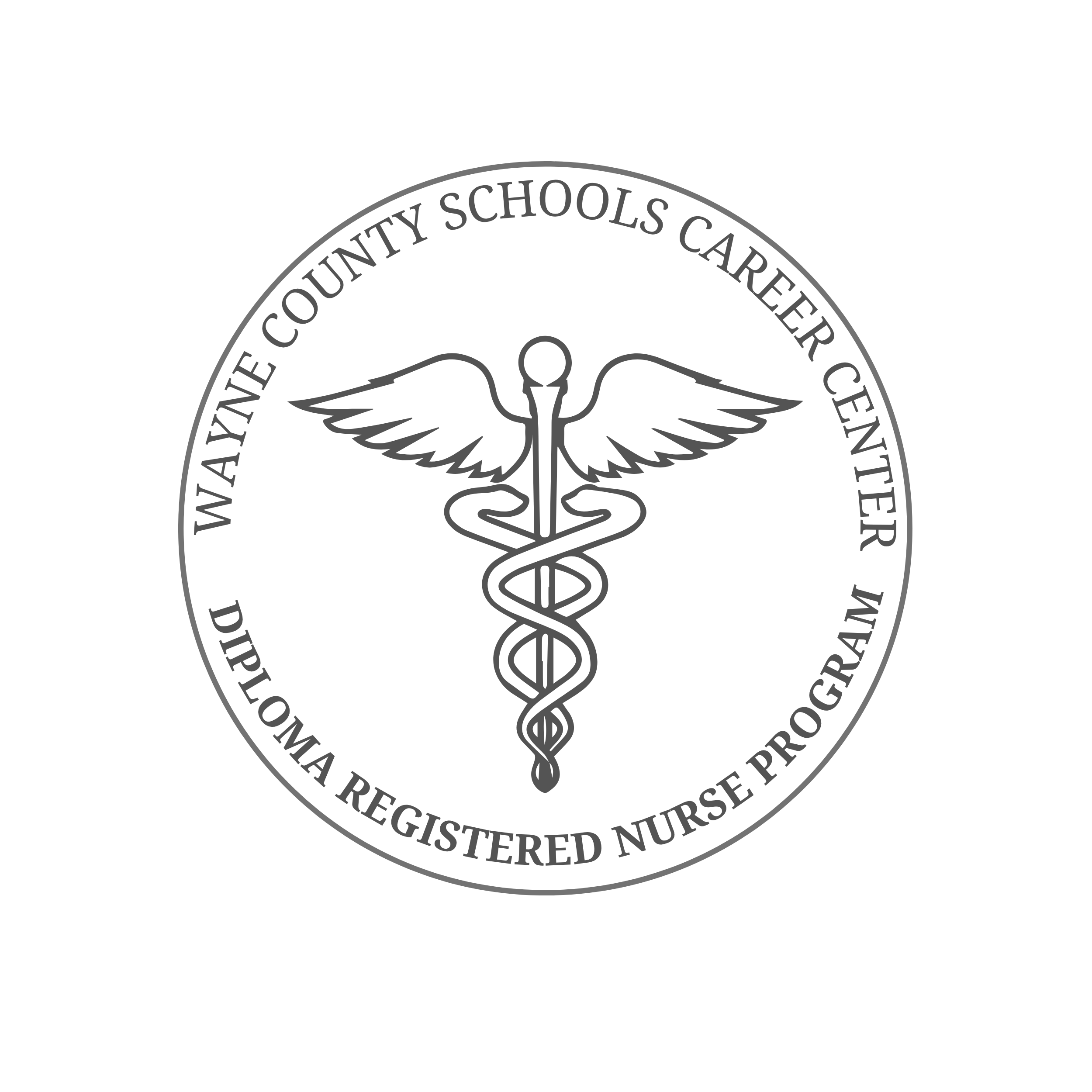 diploma rn logo - gray