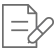 Grey paper & pencil icon.
