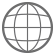 Grey sphere icon