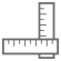 Two grey rulers icon. 