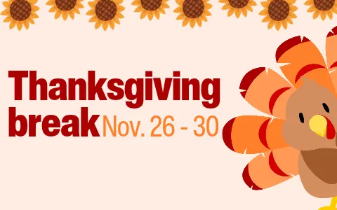 thanksgiving break 2026